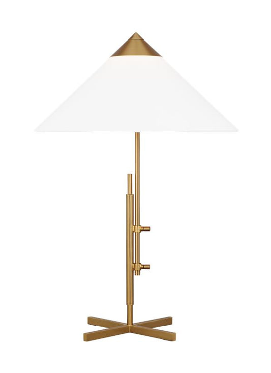 Visual Comfort Studio Kelly Wearstler Franklin Table Lamp in Burnished Brass KT1281BBS1