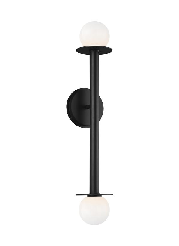 Visual Comfort Studio Kelly Wearstler Nodes Double Sconce in Midnight Black KWL1012MBK