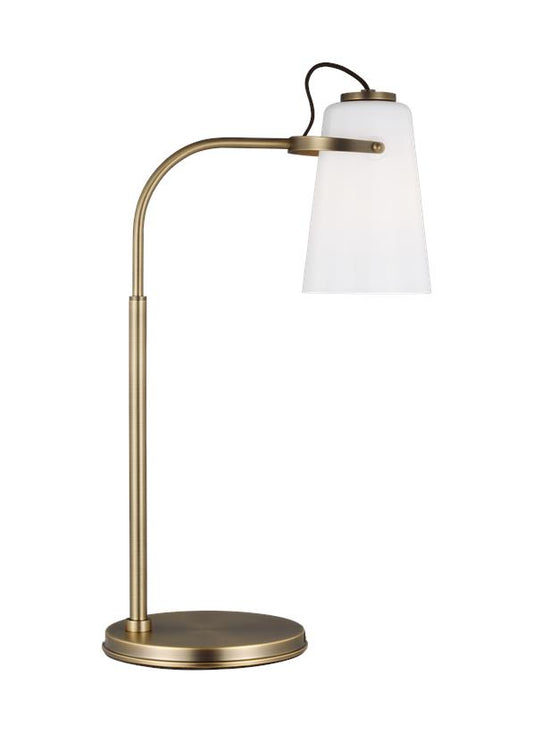 Visual Comfort Studio Lauren Ralph Lauren Hazel Task Table Lamp in Time Worn Brass LT1001TWB1