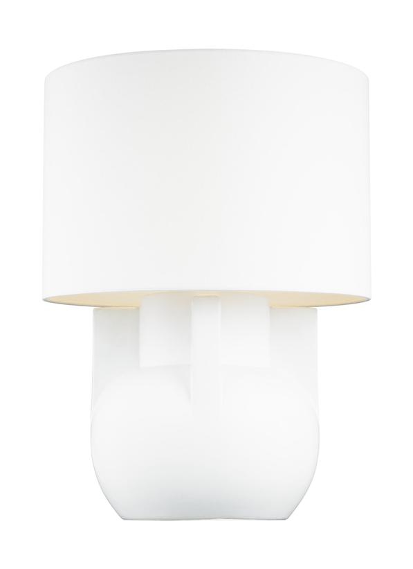 Visual Comfort Studio Lauren Ralph Lauren William Wide Table Lamp in Matte Ivory LT1071IVC1