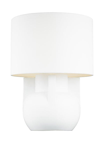 Visual Comfort Studio Lauren Ralph Lauren William Wide Table Lamp in Matte Ivory LT1071IVC1