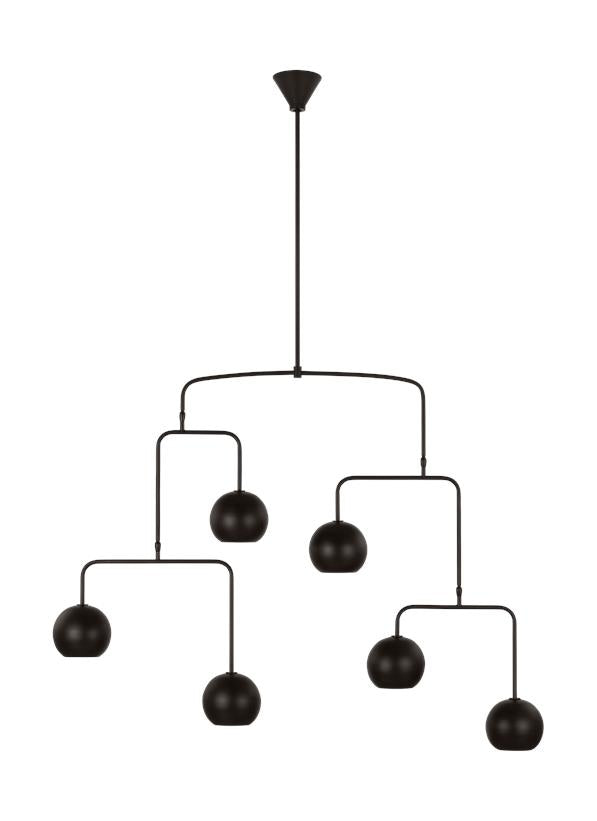 Visual Comfort Studio Christiane Lemieux Chaumont Extra Large Chandelier in Aged Iron LXC1026AI