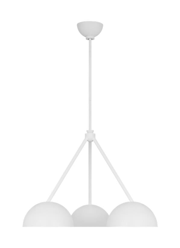 Visual Comfort Studio Christiane Lemieux Beaunay Medium Chandelier in Cast Plaster LXC1043CPST