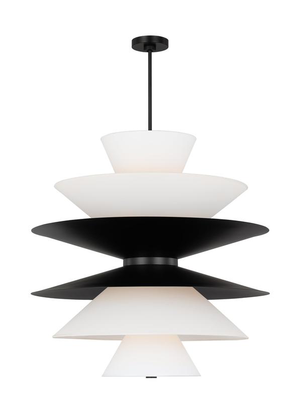 Visual Comfort Studio Christiane Lemieux Chambord Grand Pendant in Aged Iron LXP10316AI