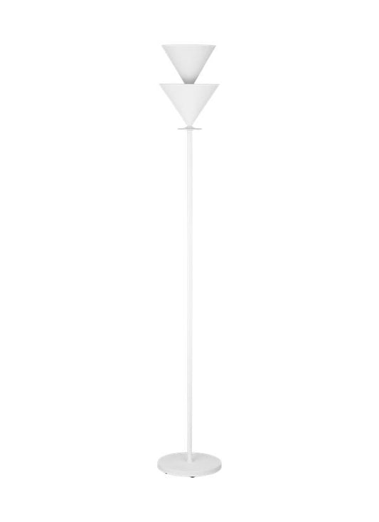 Visual Comfort Studio Christiane Lemieux Cornet Extra Large Floor Lamp in Cast Plaster LXT1001CPST1