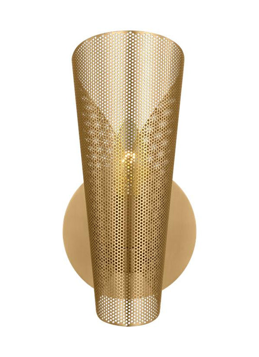 Visual Comfort Studio Christiane Lemieux Plivot Medium Single Sconce in Burnished Brass LXW1031BBS