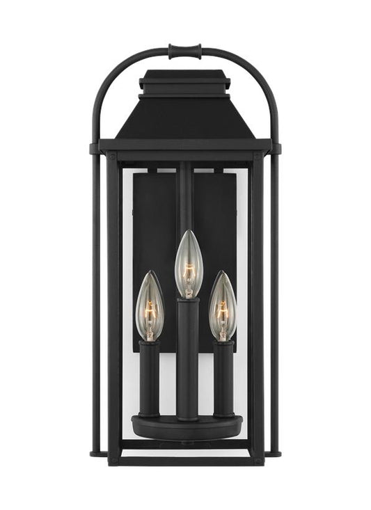 Visual Comfort Studio Sean Lavin Wellsworth Small Lantern in Textured Black OL13200TXB