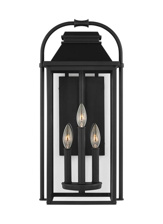 Visual Comfort Studio Sean Lavin Wellsworth Medium Lantern in Textured Black OL13201TXB