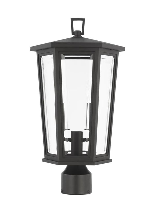 Visual Comfort Studio Sean Lavin Witley Medium Post Lantern in Textured Black SLO1092TXB