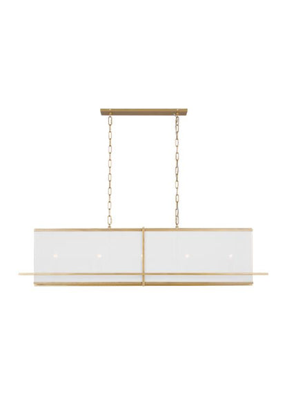 Visual Comfort Studio Thom Filicia Dresden Large Linear Chandelier in Coastal Gild TFC1025CGD