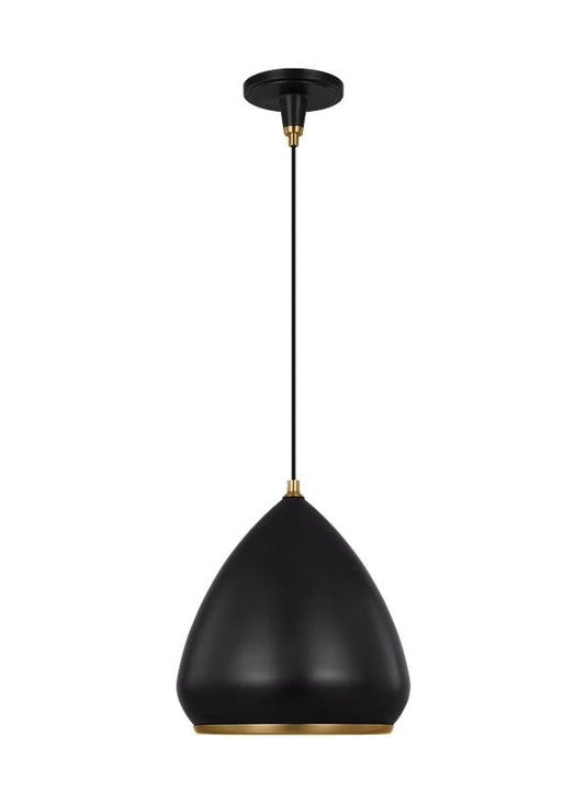 Visual Comfort Studio Thomas O'Brien Clasica Medium Pendant in Aged Iron TP1121AIBBS