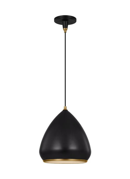 Visual Comfort Studio Thomas O'Brien Clasica Medium Pendant in Aged Iron TP1121AIBBS