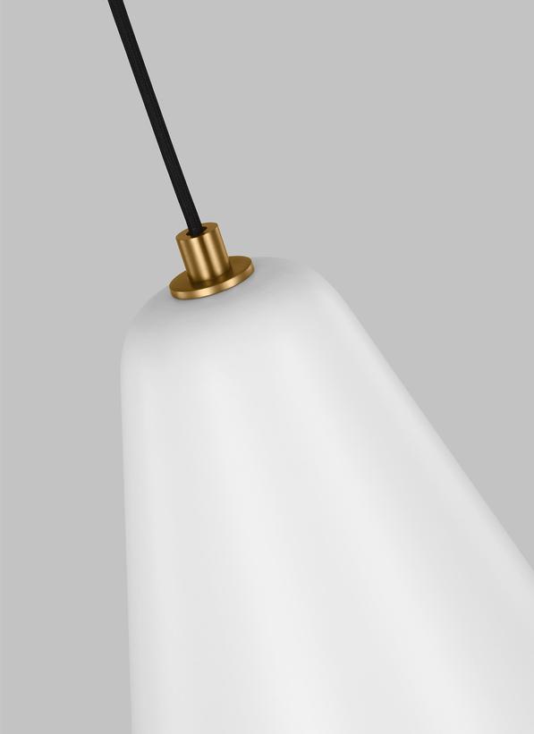 Visual Comfort Studio Thomas O'Brien Clasica Small Pendant in Matte White TP1141MWTBBS