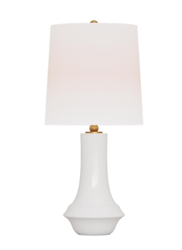 Visual Comfort Studio Thomas O'Brien Jenna Medium Table Lamp in New White TT1231NWH1