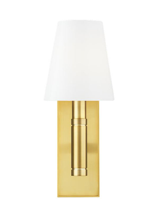 Visual Comfort Studio Thomas O'Brien Beckham Classic Rectangular Sconce in Burnished Brass TV1001BBS