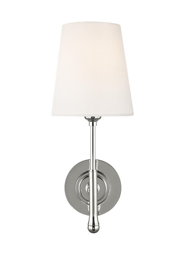 Visual Comfort Studio Thomas O'Brien Capri Sconce in Polished Nickel TW1001PN