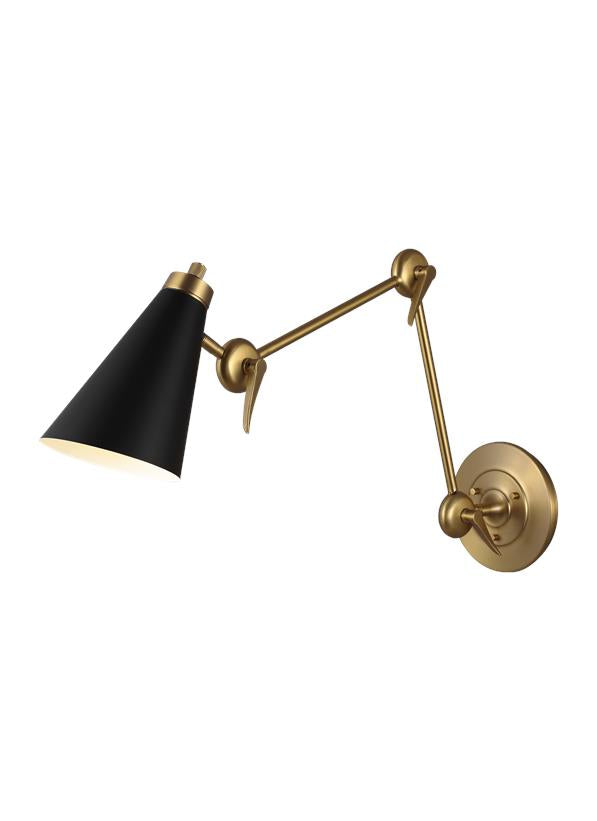 Visual Comfort Studio Thomas O'Brien Signoret 2 - Arm Library Sconce in Burnished Brass TW1101BBS