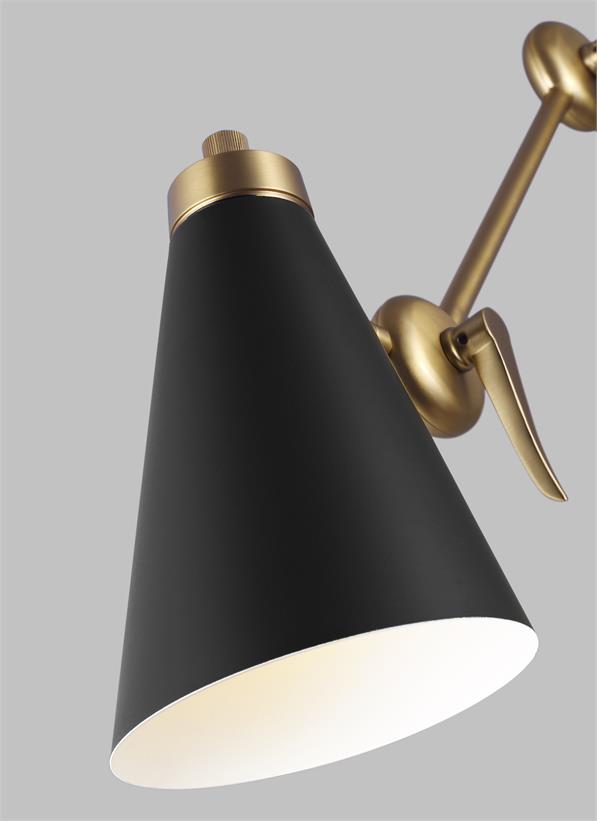 Visual Comfort Studio Thomas O'Brien Signoret 2 - Arm Library Sconce in Burnished Brass TW1101BBS