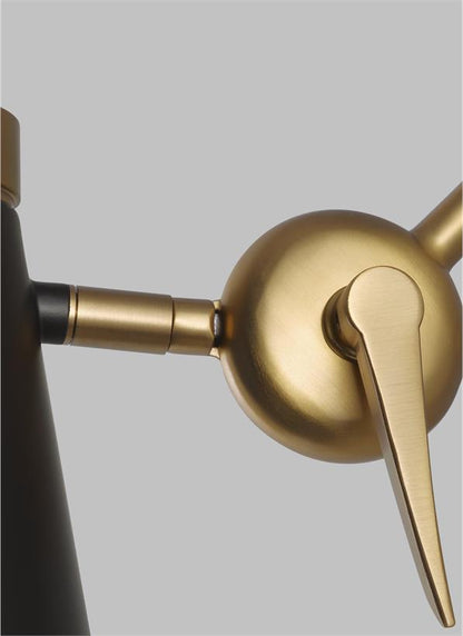 Visual Comfort Studio Thomas O'Brien Signoret 2 - Arm Library Sconce in Burnished Brass TW1101BBS