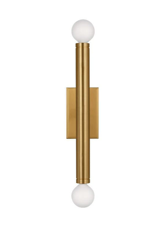 Visual Comfort Studio Thomas O'Brien Beckham Modern Medium Single Sconce in Burnished Brass TW1122BBS