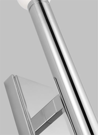 Visual Comfort Studio Thomas O'Brien Beckham Modern Medium Single Sconce in Polished Nickel TW1122PN