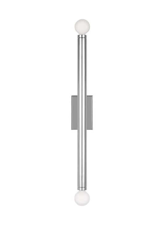 Visual Comfort Studio Thomas O'Brien Beckham Modern Large Single Sconce in Polished Nickel TW1132PN