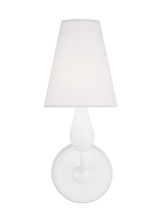 Visual Comfort Studio Thomas O'Brien Ziba Small Sconce in Matte White TW1161MWT