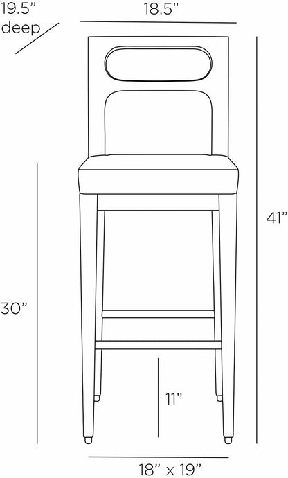 Arteriors Home Thaden Bar Stool FSI06