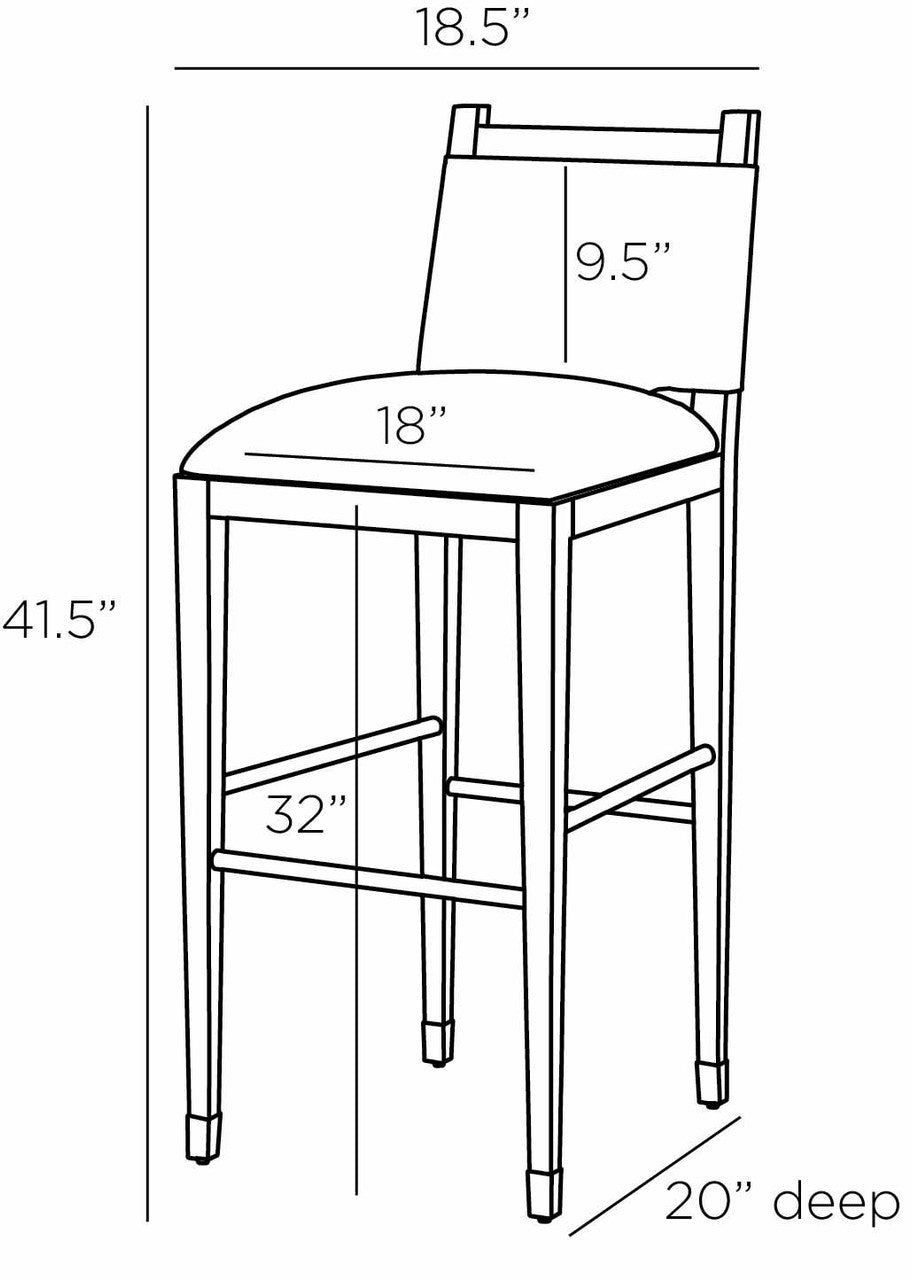 Arteriors Home Burdock Bar Stool FSI07