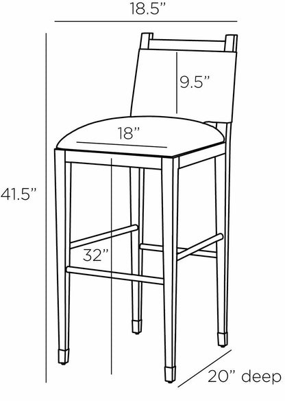 Arteriors Home Burdock Bar Stool FSI07