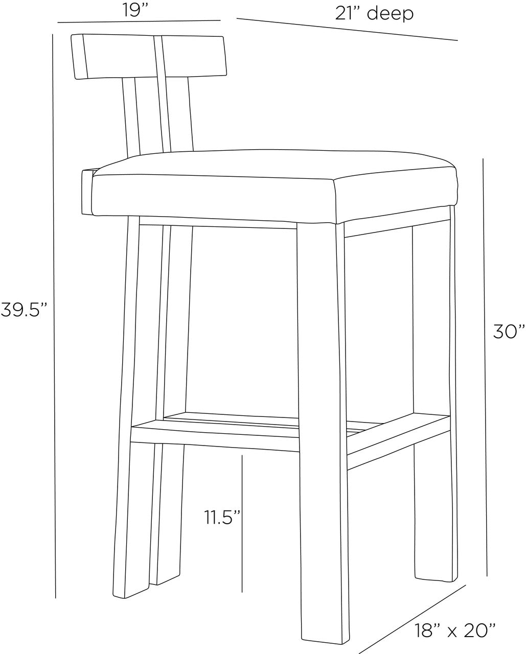 Arteriors Home Enola Bar Stool FSI14