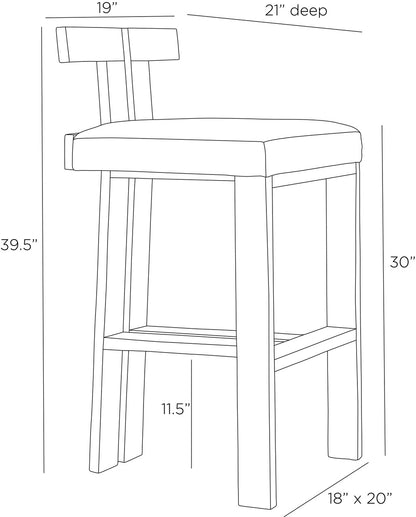 Arteriors Home Enola Bar Stool FSI14