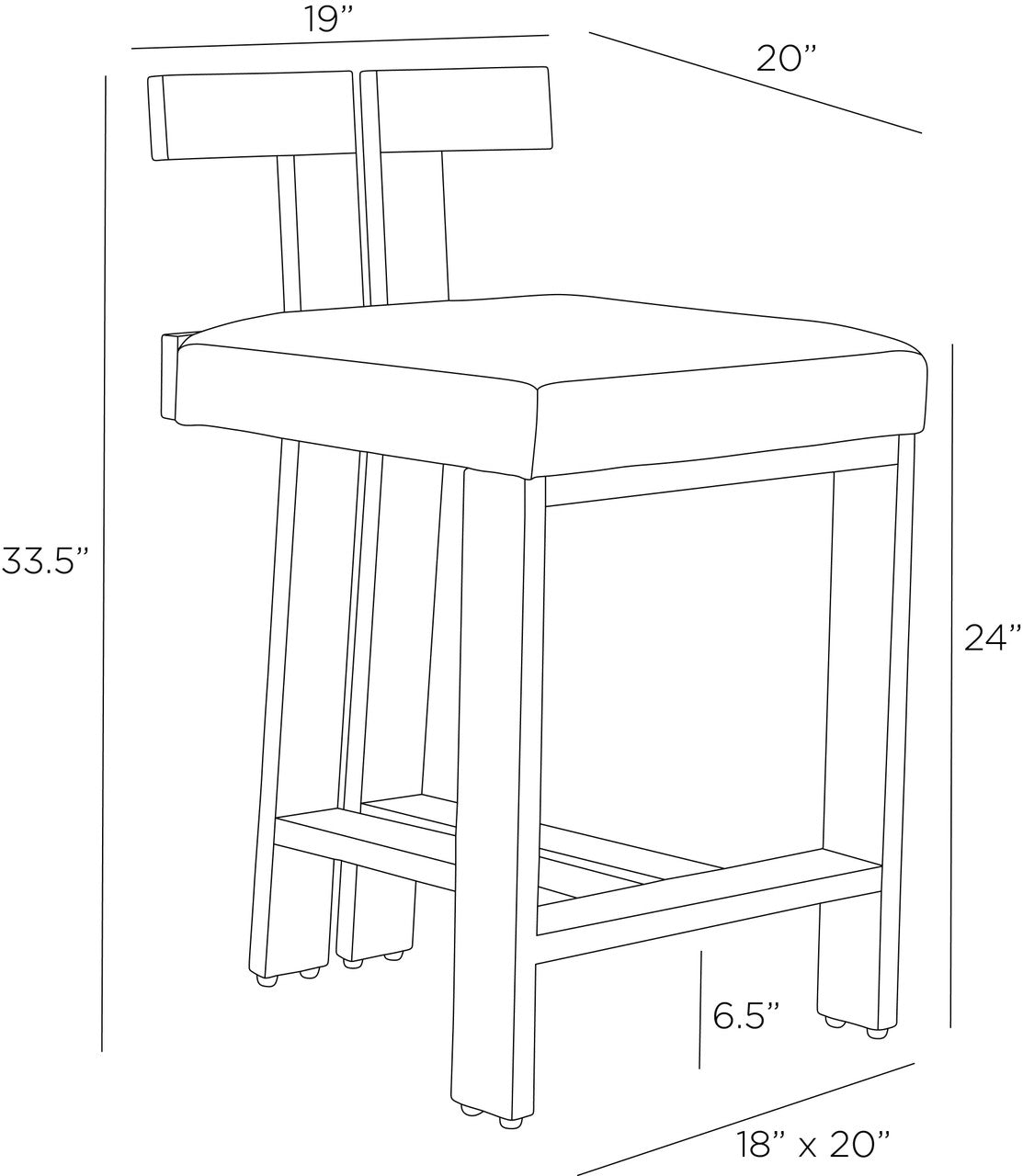 Arteriors Home Enola Counter Stool FSI15