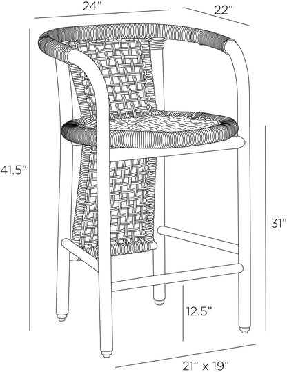 Arteriors Home Chapman Outdoor Bar Stool FSS04