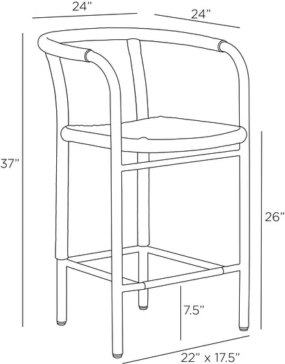 Arteriors Home Feller Outdoor Counter Stool FSS07