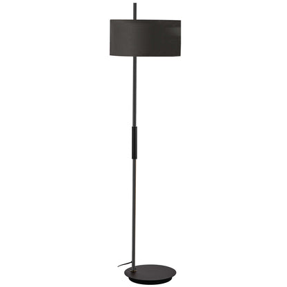 Dainolite 1 Light Incandescent Floor Lamp, Matte Black w/ BK Shade FTG-622F-MB-BK