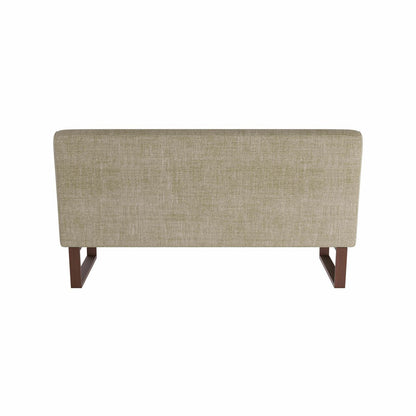 Arteriors Home Valeswood Settee Pebble Linen Dark Walnut FTU02