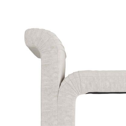 Arteriors Home Weaver Chaise Polar Boucl√© FTU03