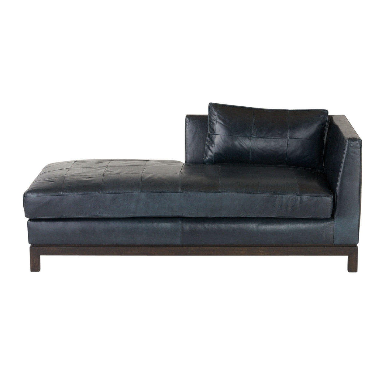 Arteriors Home Edmond Chaise Ink Leather FTU04