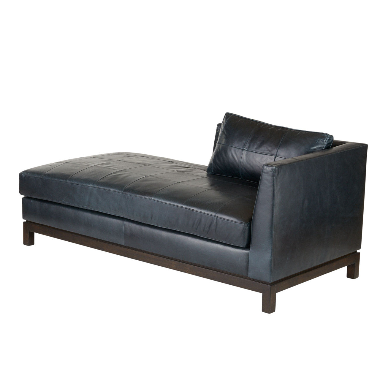 Arteriors Home Edmond Chaise Ink Leather FTU04