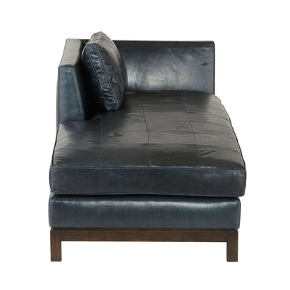 Arteriors Home Edmond Chaise Ink Leather FTU04