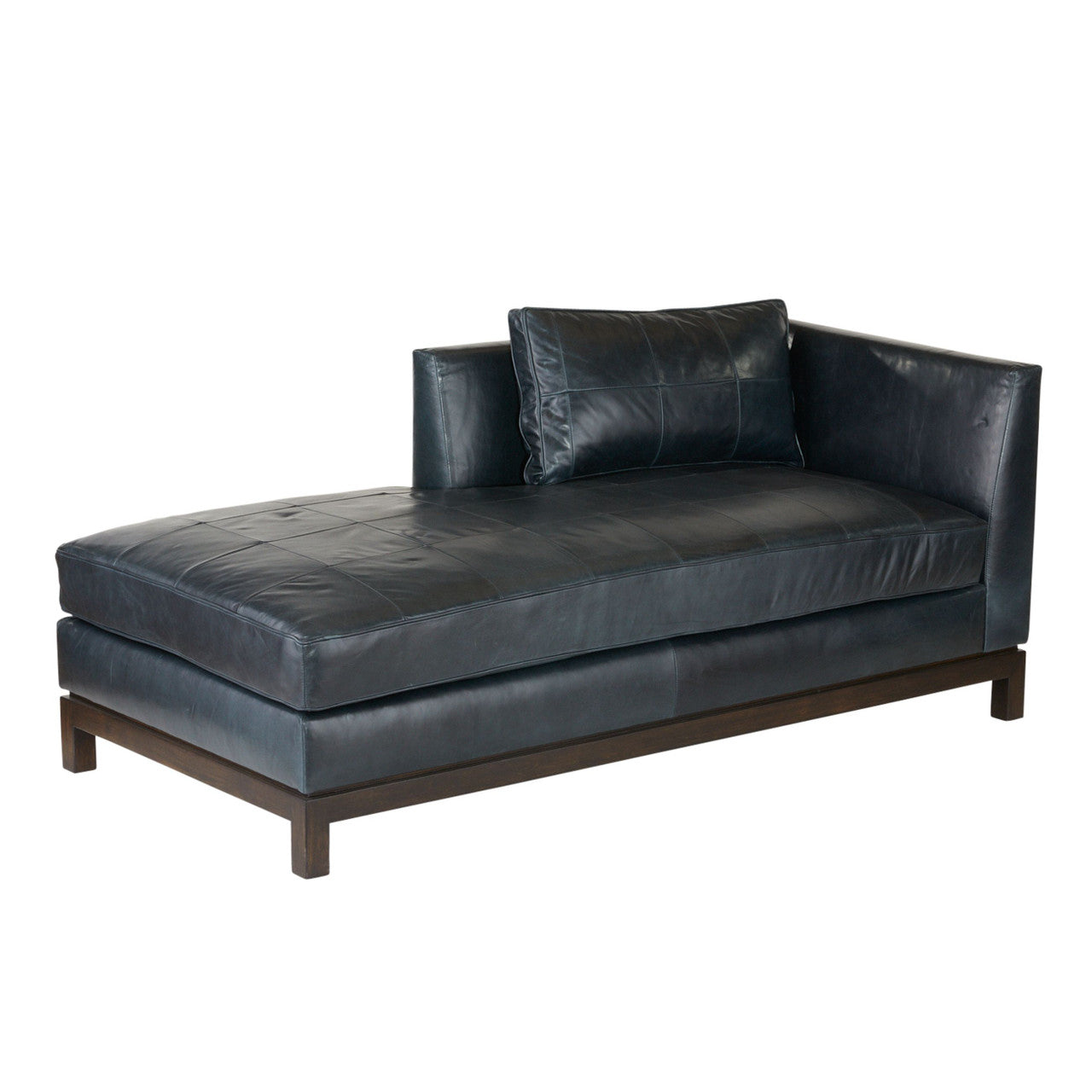 Arteriors Home Edmond Chaise Ink Leather FTU04