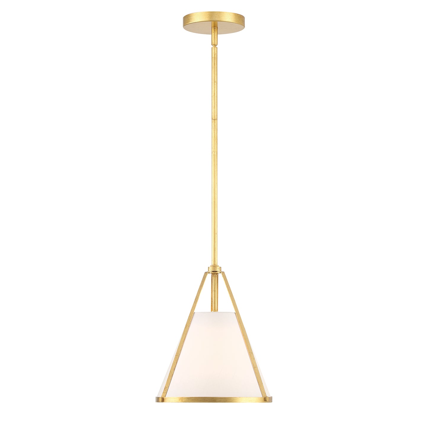 Crystorama Fulton 1 Light Antique Gold Pendant FUL-900-GA