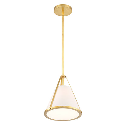 Crystorama Fulton 1 Light Antique Gold Pendant FUL-900-GA