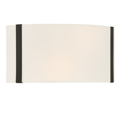 Crystorama Fulton 2 Light Black Wall Mount FUL-902-BK