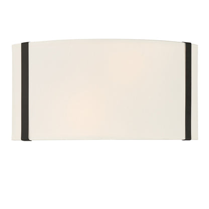 Crystorama Fulton 2 Light Black Wall Mount FUL-902-BK