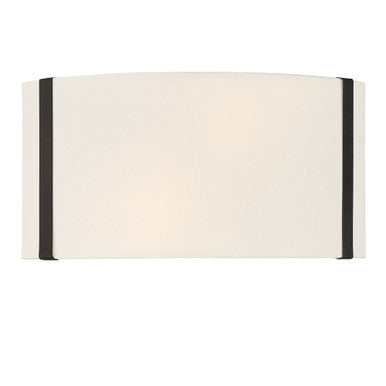 Crystorama Fulton 2 Light Black Wall Mount FUL-902-BK