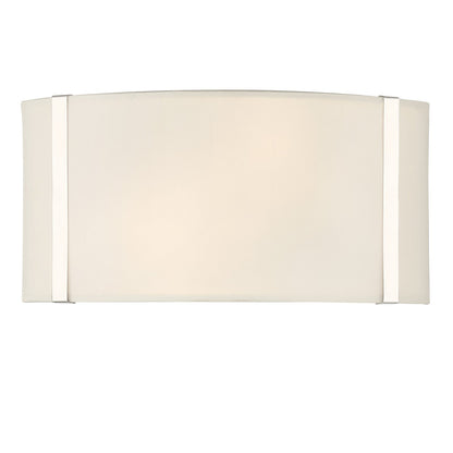 Crystorama Fulton 2 Light Polished Nickel Wall Mount FUL-902-PN