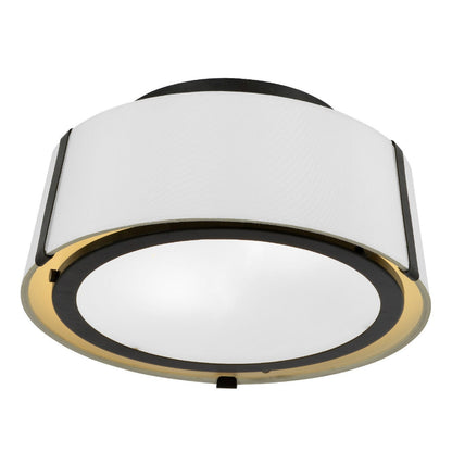 Crystorama Fulton 2 Light Matte Black Ceiling Mount FUL-903-BK