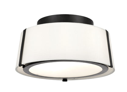 Crystorama Fulton 2 Light Matte Black Ceiling Mount FUL-903-BK